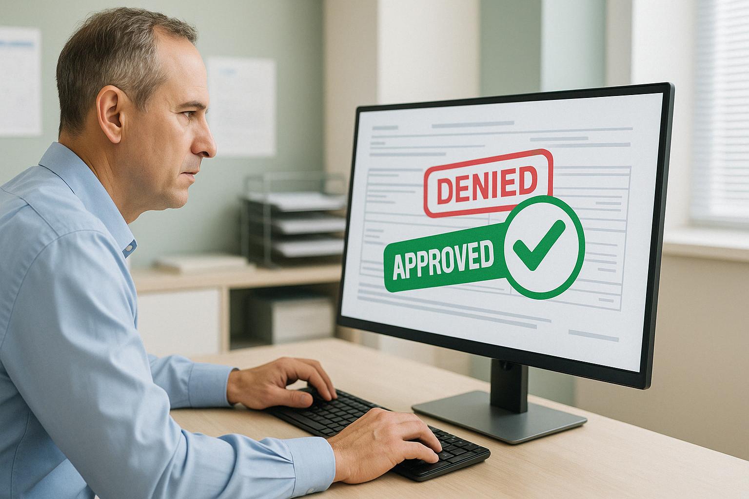 Claim denial management process